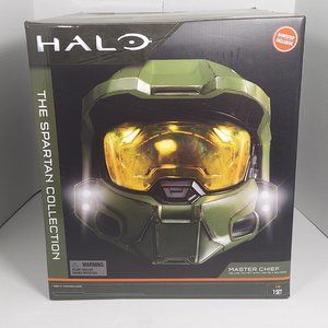 NEW UNOPENED Jazwares Halo Master Chief Helmet with lights and sounds and stand